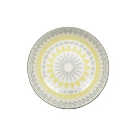 Assiette creuse jaune - coachella