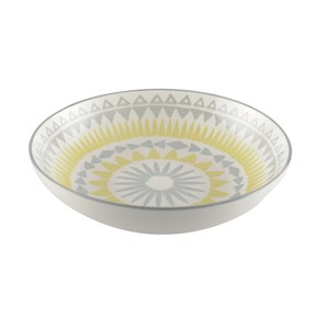 Assiette creuse jaune - coachella - lot de 6