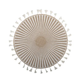 Dessous d'assiette aztèque blanc