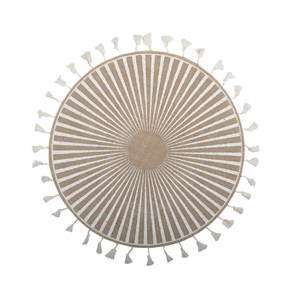 Dessous d'assiette aztèque blanc - lot de 6