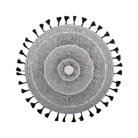 Dessous d'assiette aztèque noir