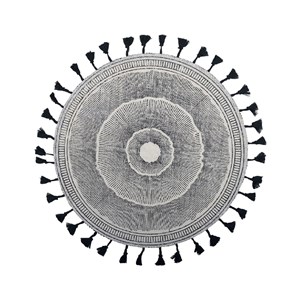 Dessous d'assiette aztèque noir - lot de 6