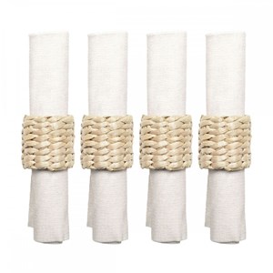 Lot de 4 ronds de serviettes rotins