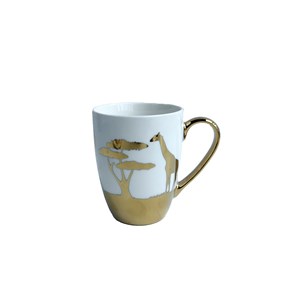 Mugs dorés savane - lot de 4