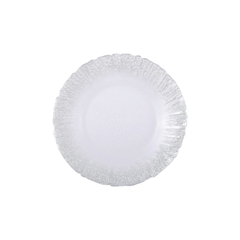 Assiette à dessert flash argent 21cm