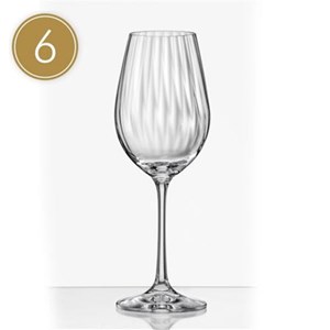 Verre à vin 350 ml waterfall - lot de 6