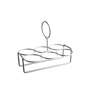 Support 6 œufs argent