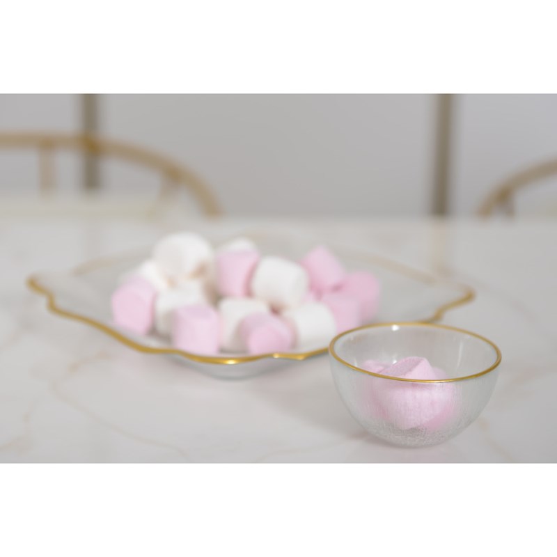Bol en verre bords dorés - lot de 6