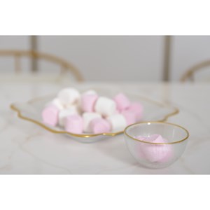 Bol en verre bords dorés