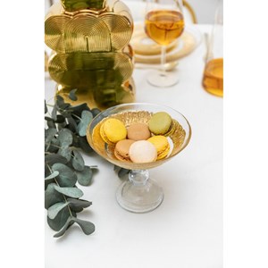 Coupe sur pied dorée - soleil