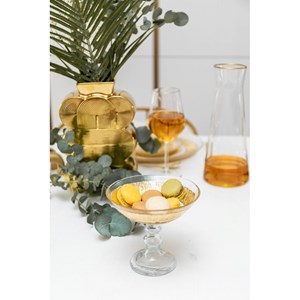 Coupe sur pied dorée - soleil