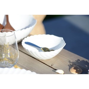 Bol coquillage blanc 13.3cm