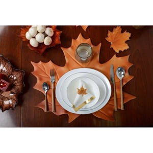 Assiette de table ovale bord platine