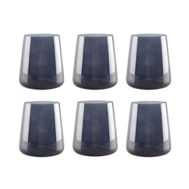 Verres à eau noir - lot de 6