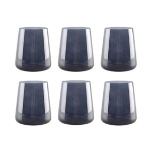 Verres à eau noir - lot de 6