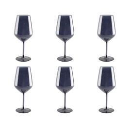 Verres à vin noir - lot de 6