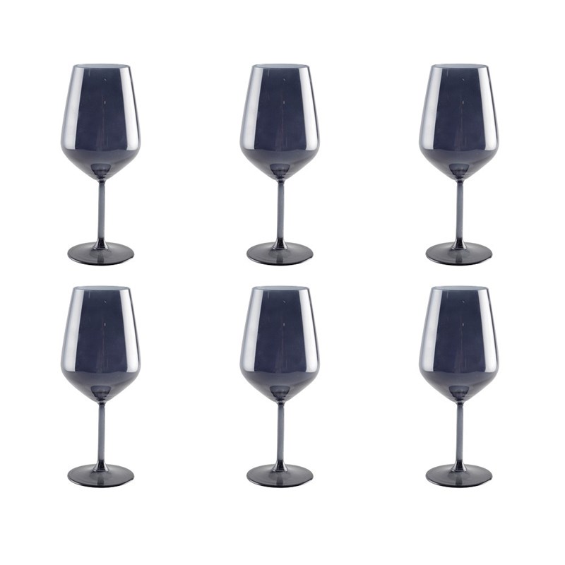 Verres à vin noir - lot de 6