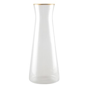Carafe bord doré mat h28cm