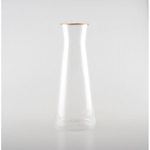 Carafe bord doré mat h28cm