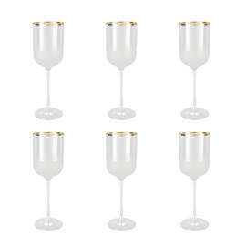 Verres à vin bord doré nish  - lot de 6