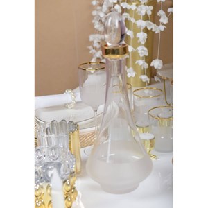 Verres à vin bord doré nish  - lot de 6