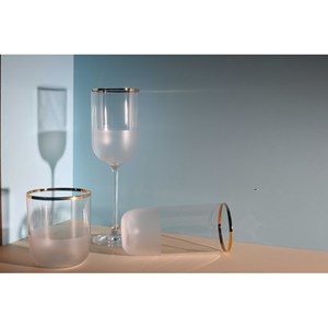 Verres à vin bord doré nish  - lot de 6