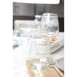 Verres à vin arabesque - lot de 6