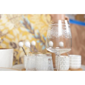 Verres à vin arabesque - lot de 6
