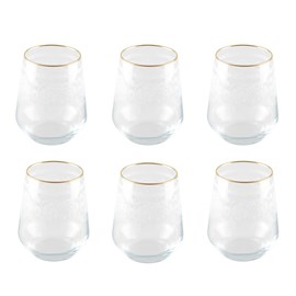 Verres à eau arabesque - lot de 6