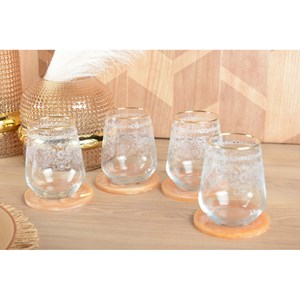 Verres à eau arabesque - lot de 6