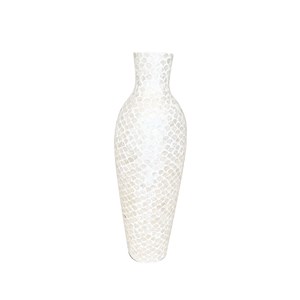 Vase blanc nacré h70cm