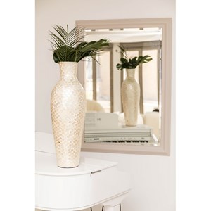 Vase blanc nacré h70cm