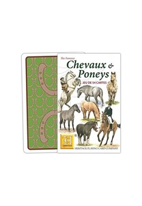 Jeu de cartes à jouer chevaux et poneys