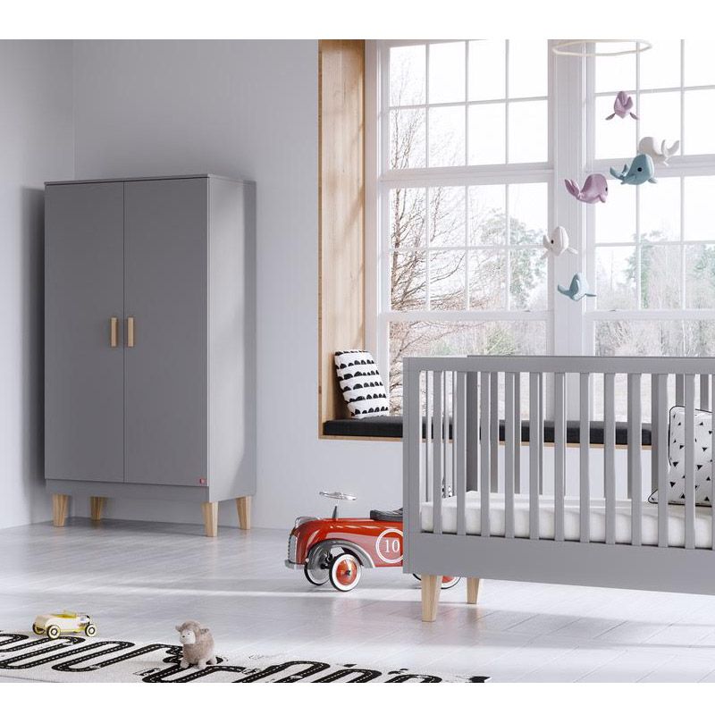 Lit Bebe Evolutif 140 Lounge Gris Nature Decouvertes