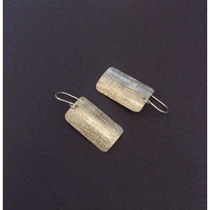 Boucles d'oreille argent ciselé