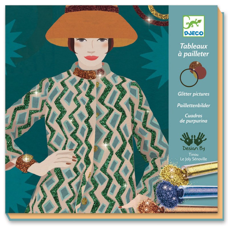 Tableau paillettes cléo pop et rock djec