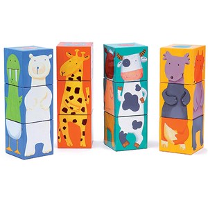 Cubes enfant jeux éducatifs 12 animaux