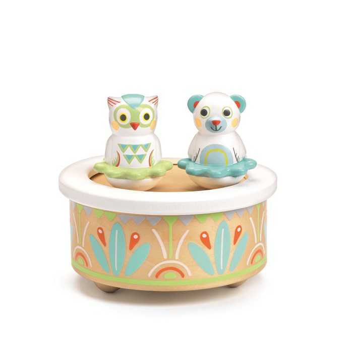 Boite A Musique Babymusic Baby Blanc Nature Decouvertes