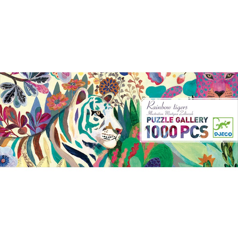 Puzzle gallery 1000pcs +9y rainbow tiger