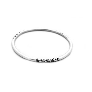 Bracelet anneau argent massif