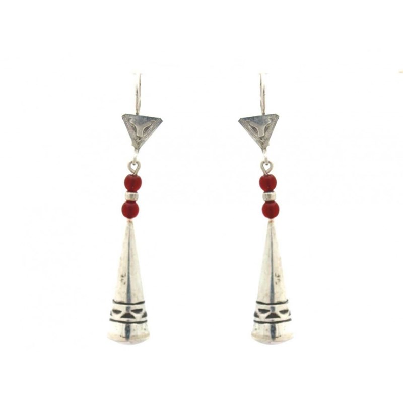 Boucles d'oreilles touareg forme cône