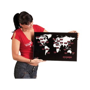 Horloge mondiale multi-fuseaux