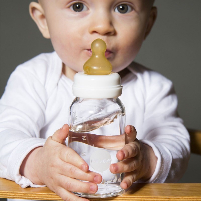 Lot de 2 biberons verre 3/24 mois - 120 (Hevea) - Image 3