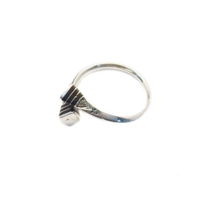 Bague touareg argent ébène