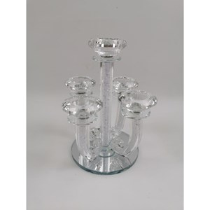 Bougeoir en cristal diamants