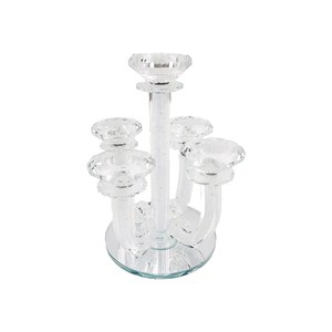 Bougeoir en cristal diamants