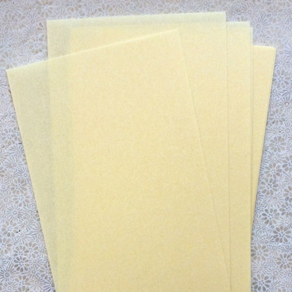 Feuilles Parchemin Papier Vélin A4 150 Gr, Lot de 5 feuilles de