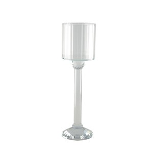 Bougeoir sur pied en cristal