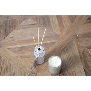 Bougie argent parfum vanille