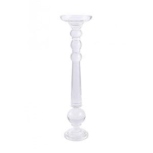 Bougeoir verre arrondi h.60cm